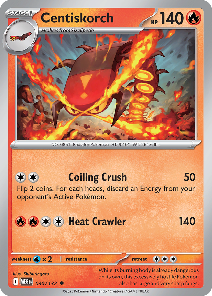 030/132 - Centiskorch - Mega Evolution - Uncommon