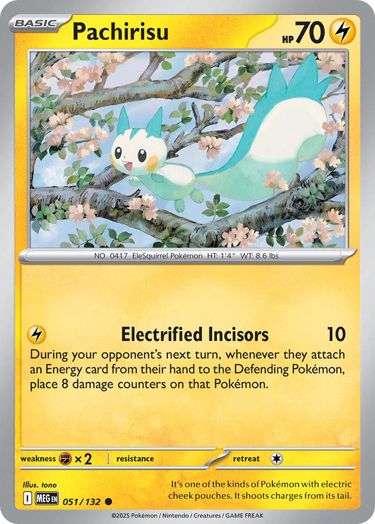 051/132 - Pachirisu - Mega Evolution - Common