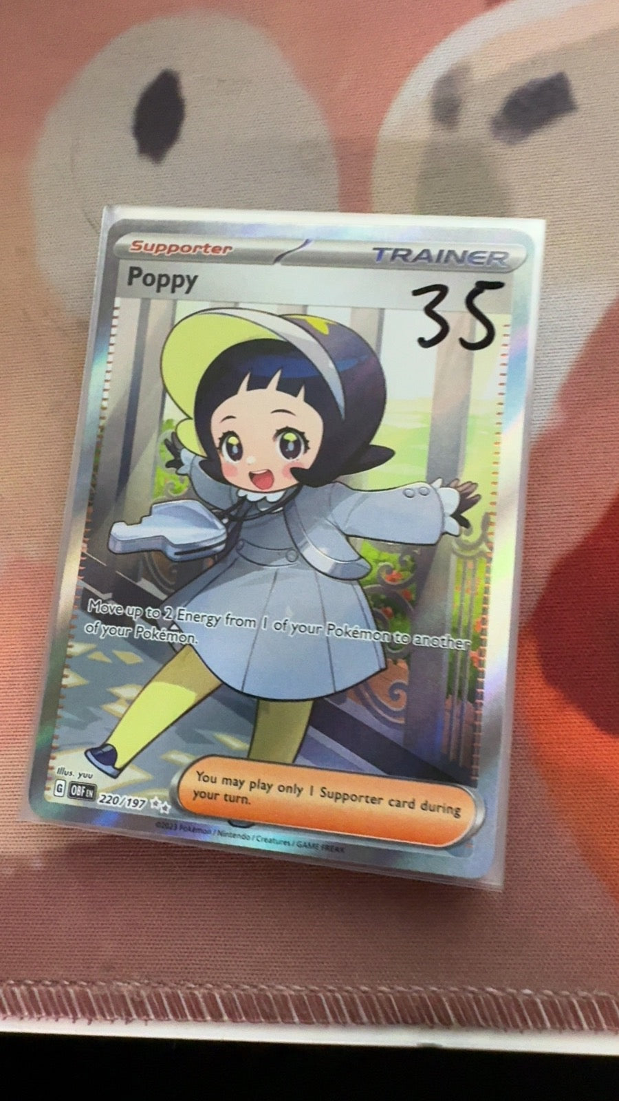 220/197 - Poppy HOLO - Obsidian Flames - Ultra Rare