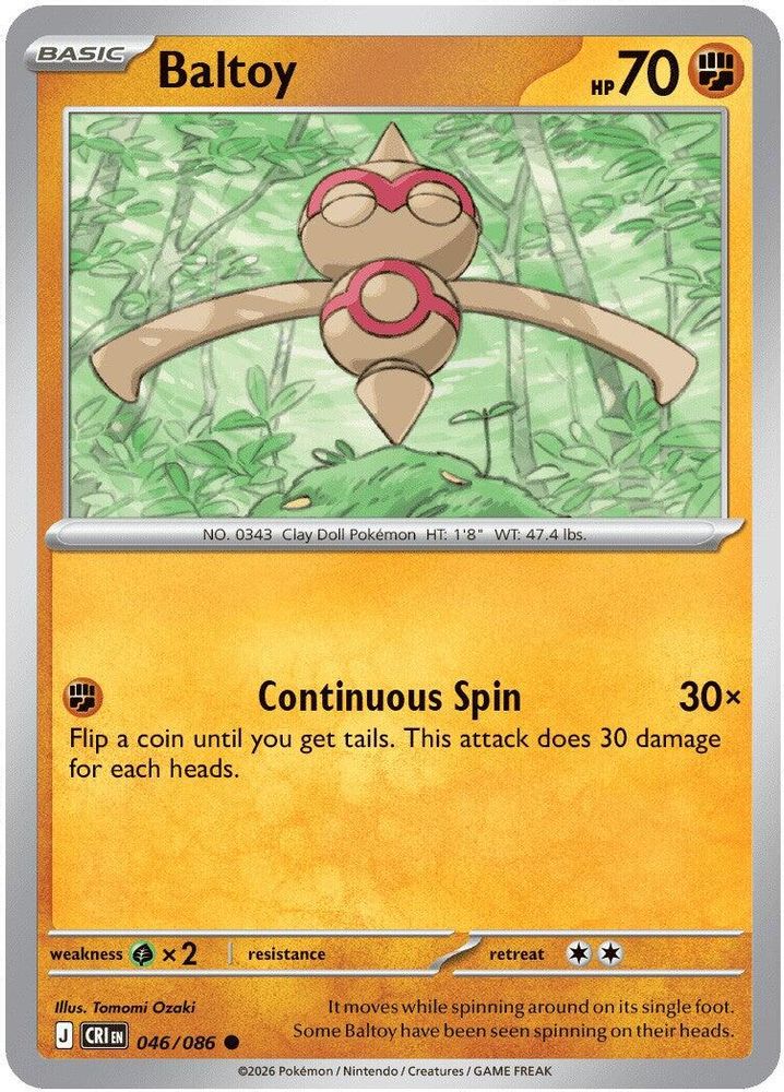 046/086 - Baltoy - Chaos Rising - Common