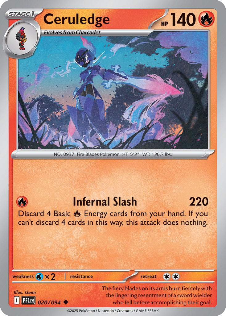 020/094 - Ceruledge - Phantasmal Flames - Uncommon