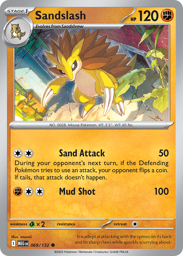 069/132 - Sandslash - Mega Evolution - Common