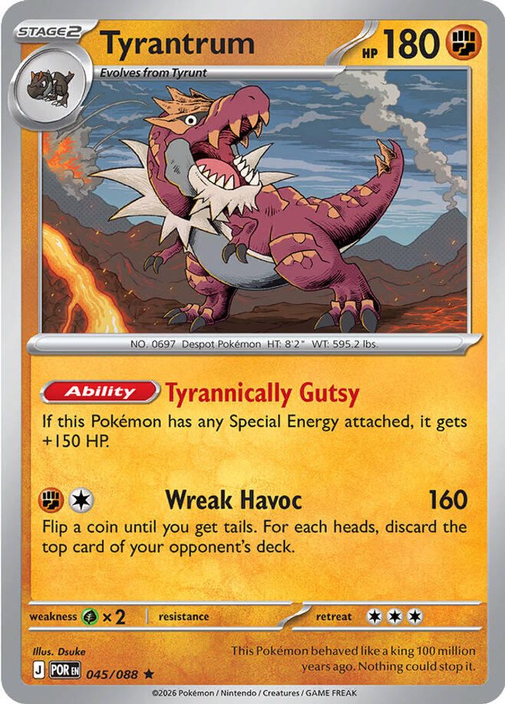 045/088 - Tyrantrum - Perfect Order - Rare