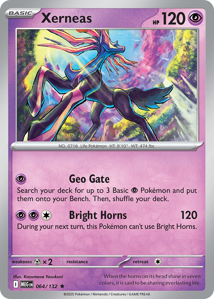 064/132 - Xerneas - Mega Evolution - Rare
