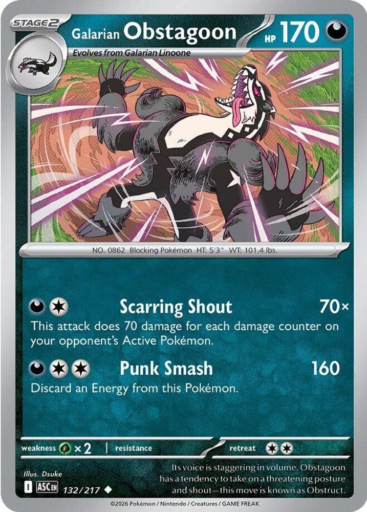 132/217 - Galarian Obstagoon - Ascended Heroes - Uncommon