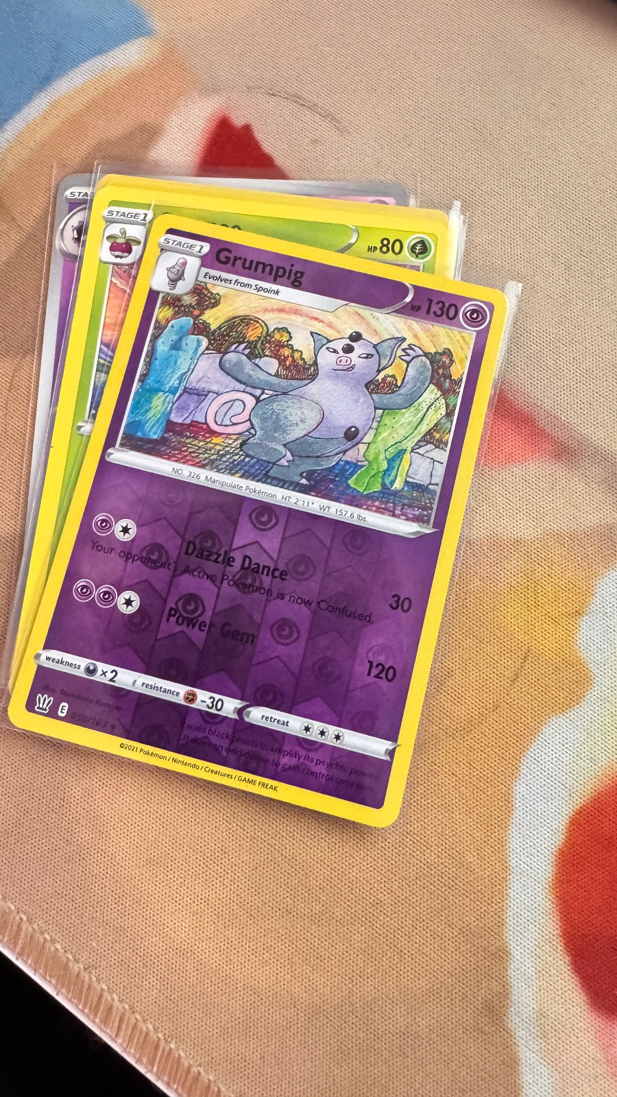 056/163 - Grumpig REVERSE HOLO - Battle Styles - Uncommon