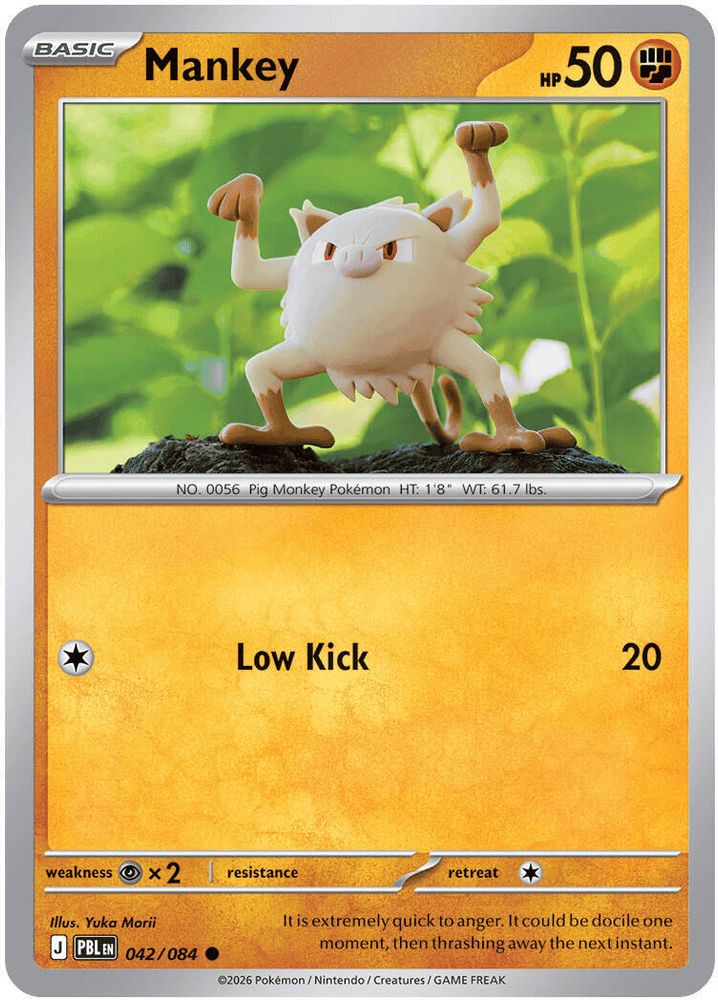 042/084 - Mankey - Pitch Black - Common