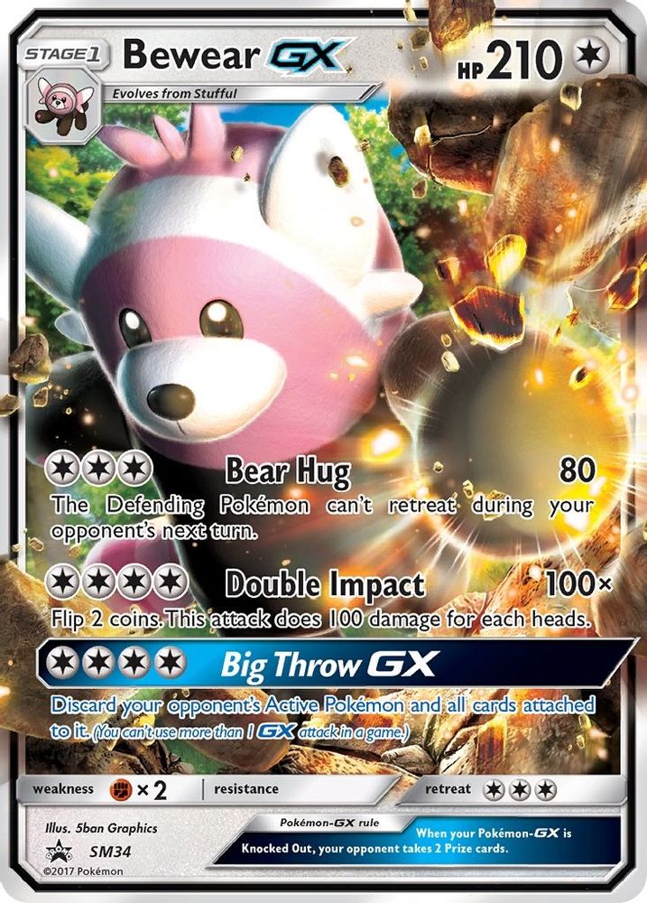 SM34 - Bewear GX - HOLO - Sun & Moon Promo - Promo