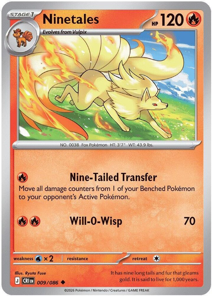 009/086 - Ninetales - Chaos Rising - Uncommon