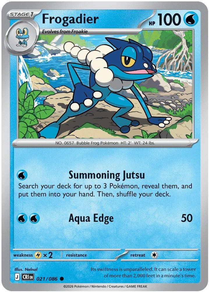 021/086 - Frogadier - Chaos Rising - Common