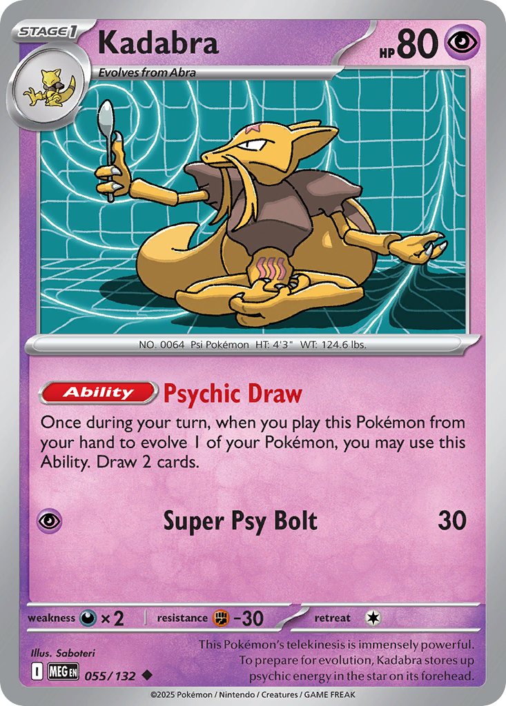 055/132 - Kadabra - Mega Evolution - Uncommon