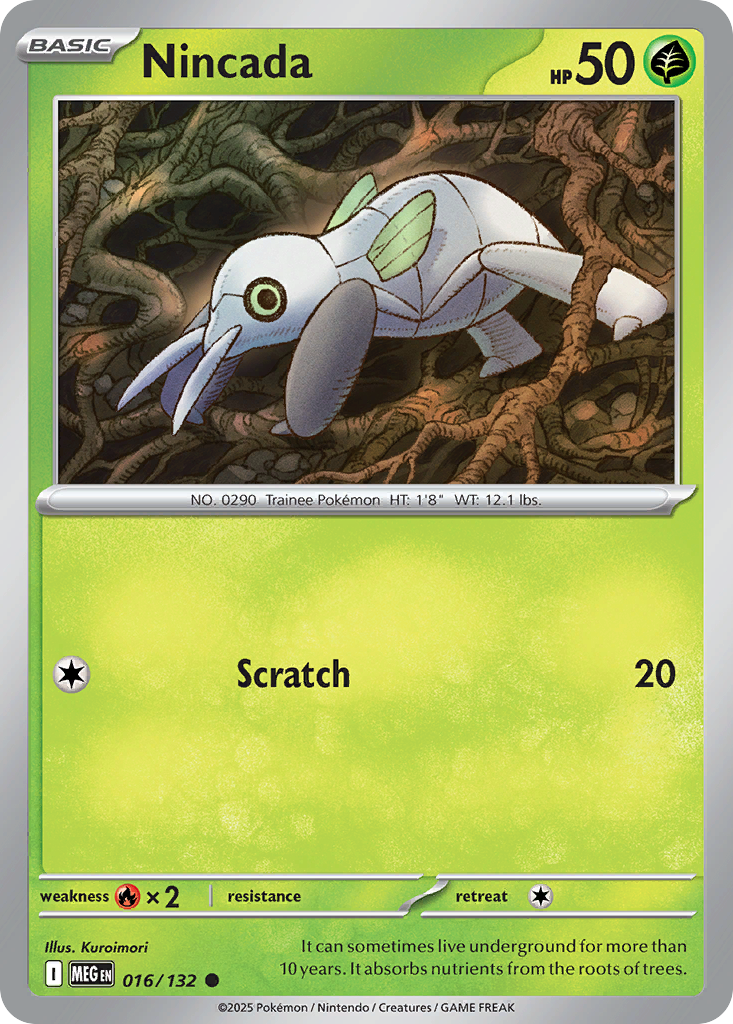 016/132 - Nincada - Mega Evolution - Common