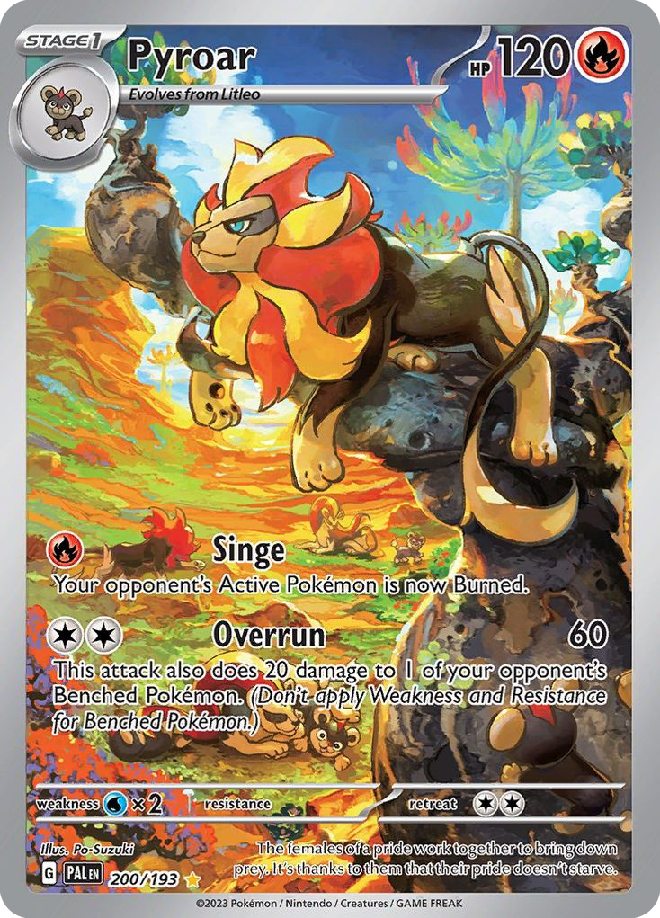 200/193 - Pyroar HOLO - Paldea Evolved - Illustration Rare