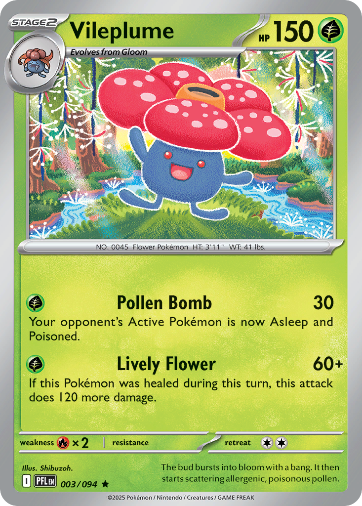 003/094 - Vileplume - Phantasmal Flames - Rare