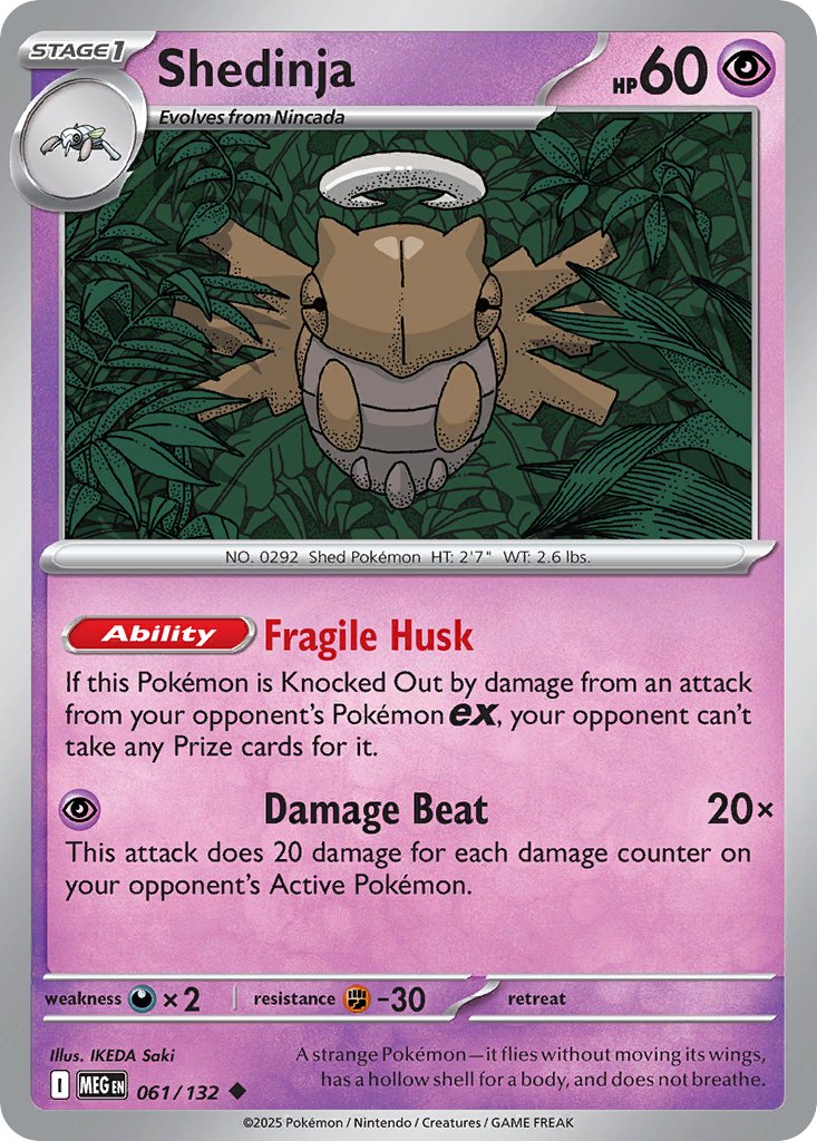 061/132 - Shedinja - Mega Evolution - Uncommon