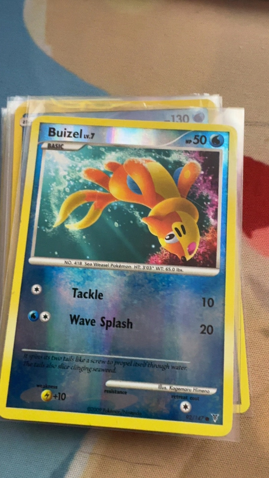 92/147 - Buizel REVERSE HOLO - Supreme Victors - Common