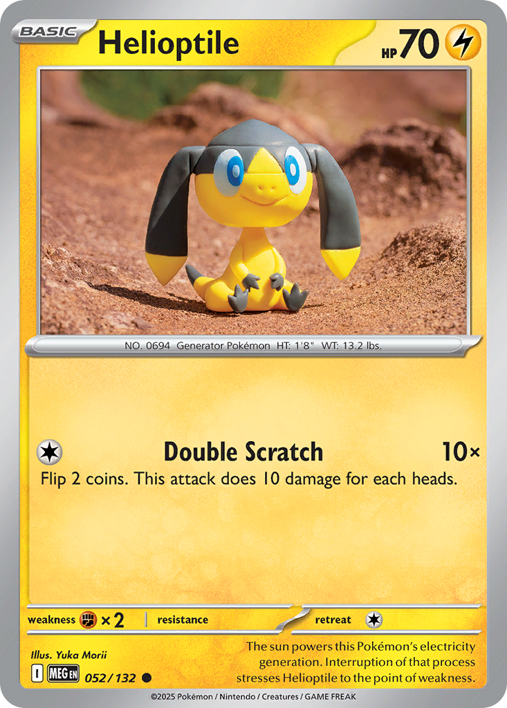 052/132 - Helioptile - Mega Evolution - Common