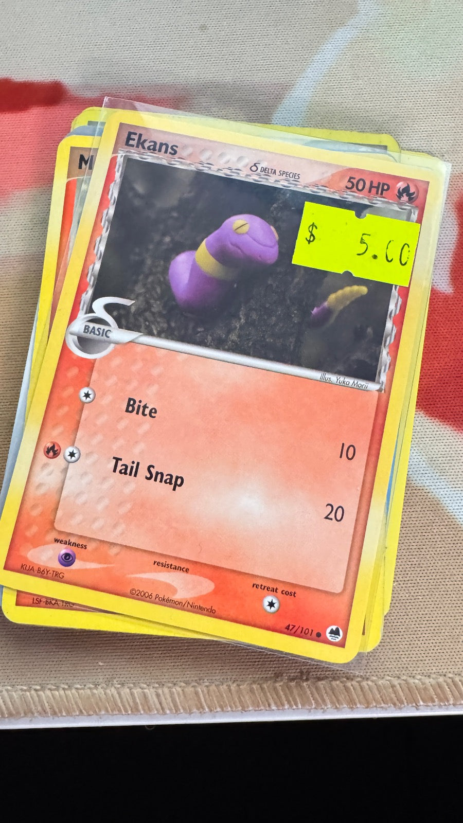 47/101 - Ekans - Dragon Frontiers - Common