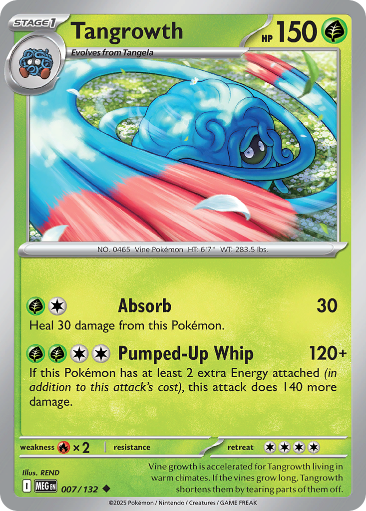 007/132 - Tangrowth - Mega Evolution - Uncommon
