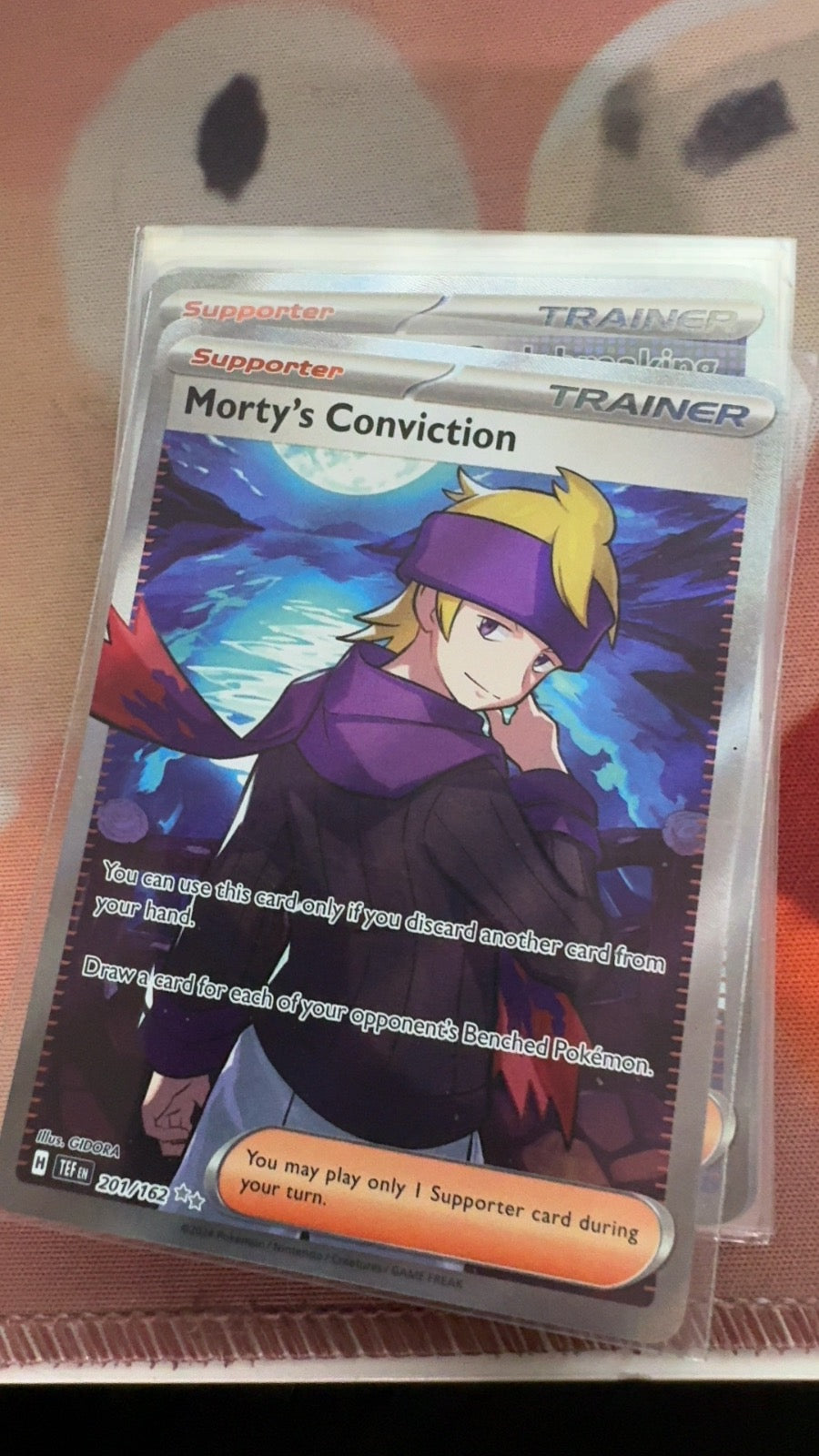 201/162 - Morty's Conviction HOLO - Temporal Forces - Ultra Rare