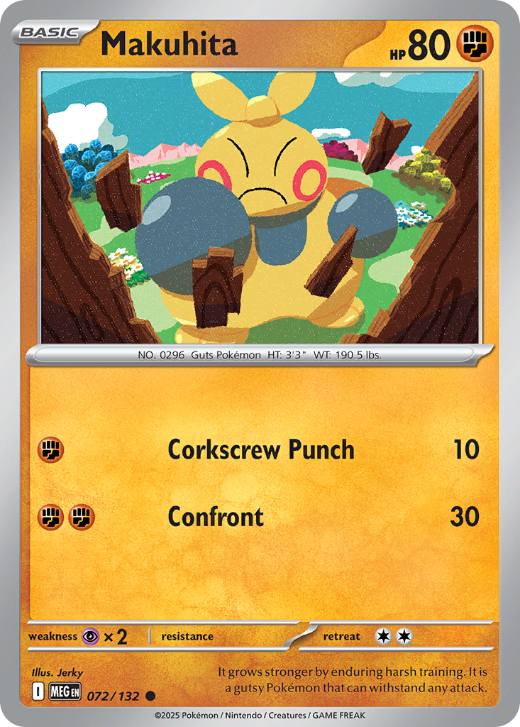 072/132 - Makuhita - Mega Evolution - Common