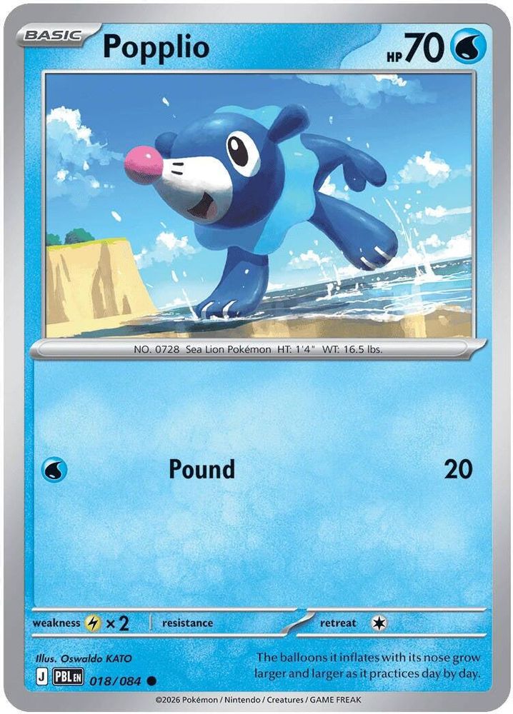 018/084 - Popplio - Pitch Black - Common