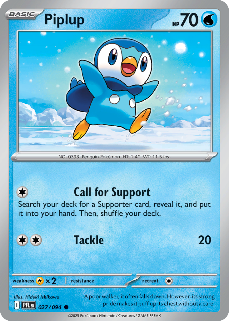 027/094 - Piplup - Phantasmal Flames - Common