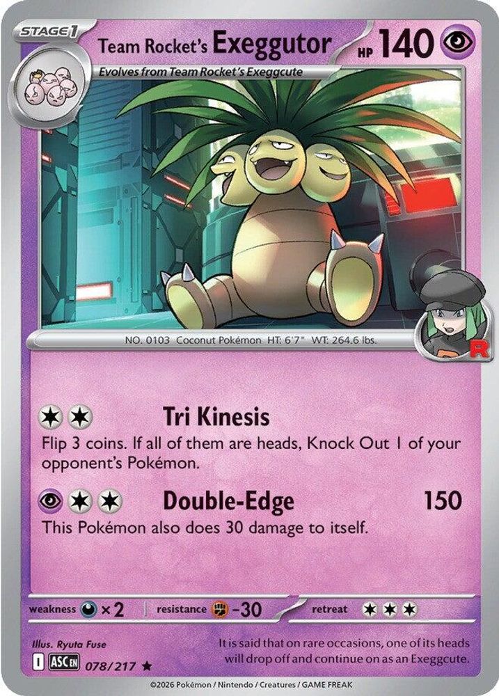 078/217 - Team Rocket's exeggutor - Ascended Heroes - Rare