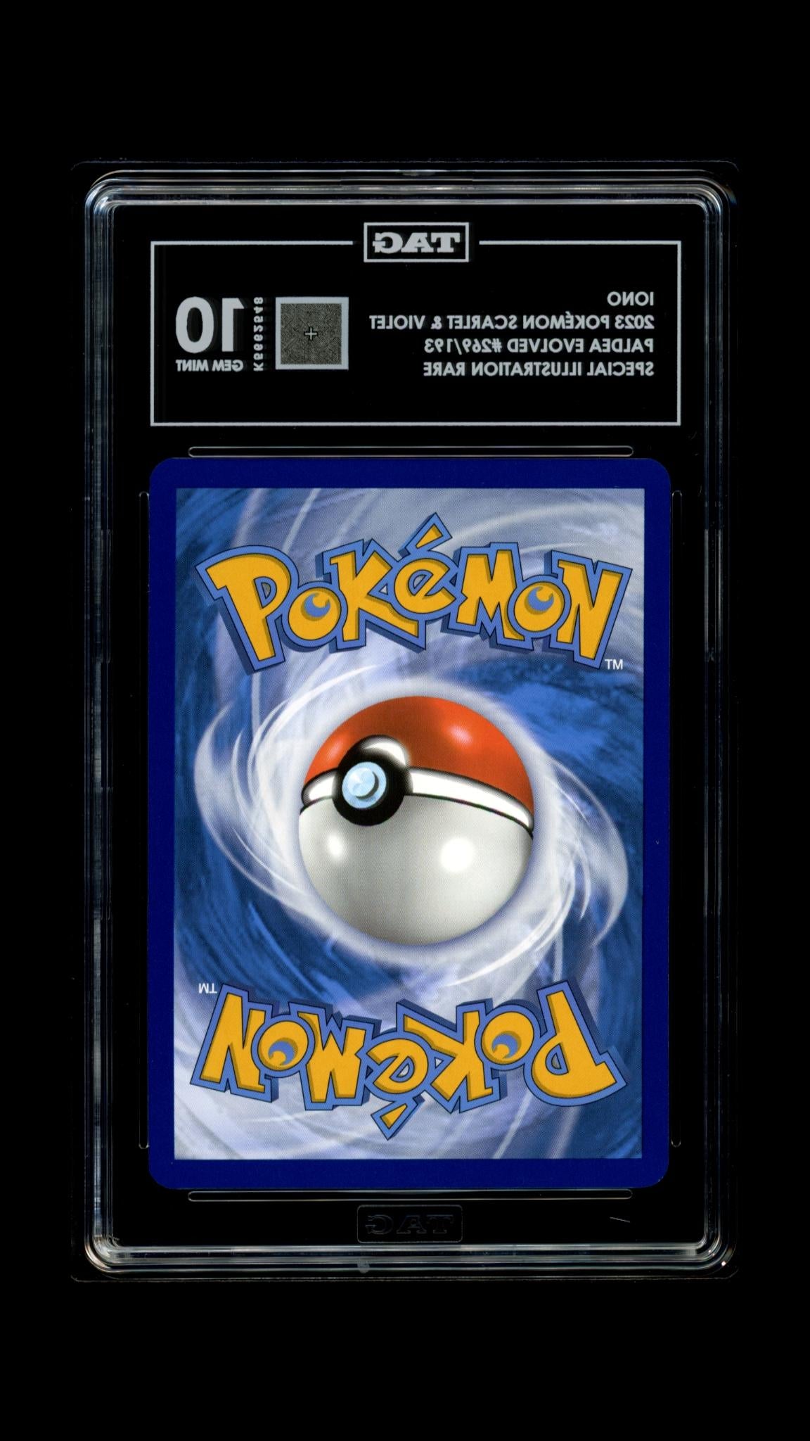 Iono 269/193 Special Illustration Rare Paldea Evolved Pokemon TAG 10 Gem Mint