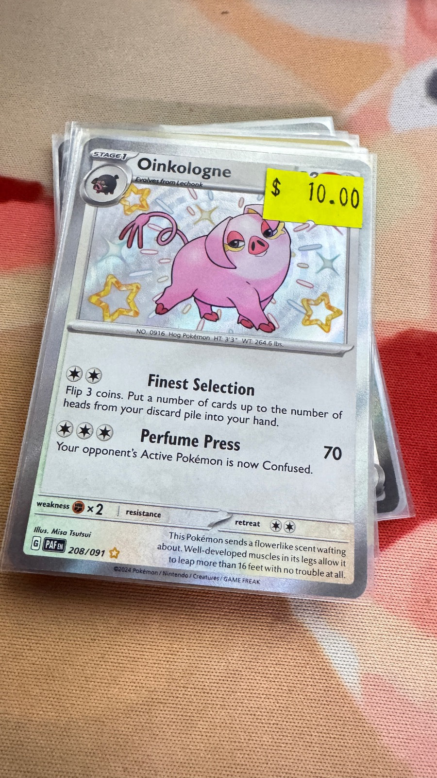 208/091 - Oinkologne HOLO - Paldean Fates - Shiny Rare