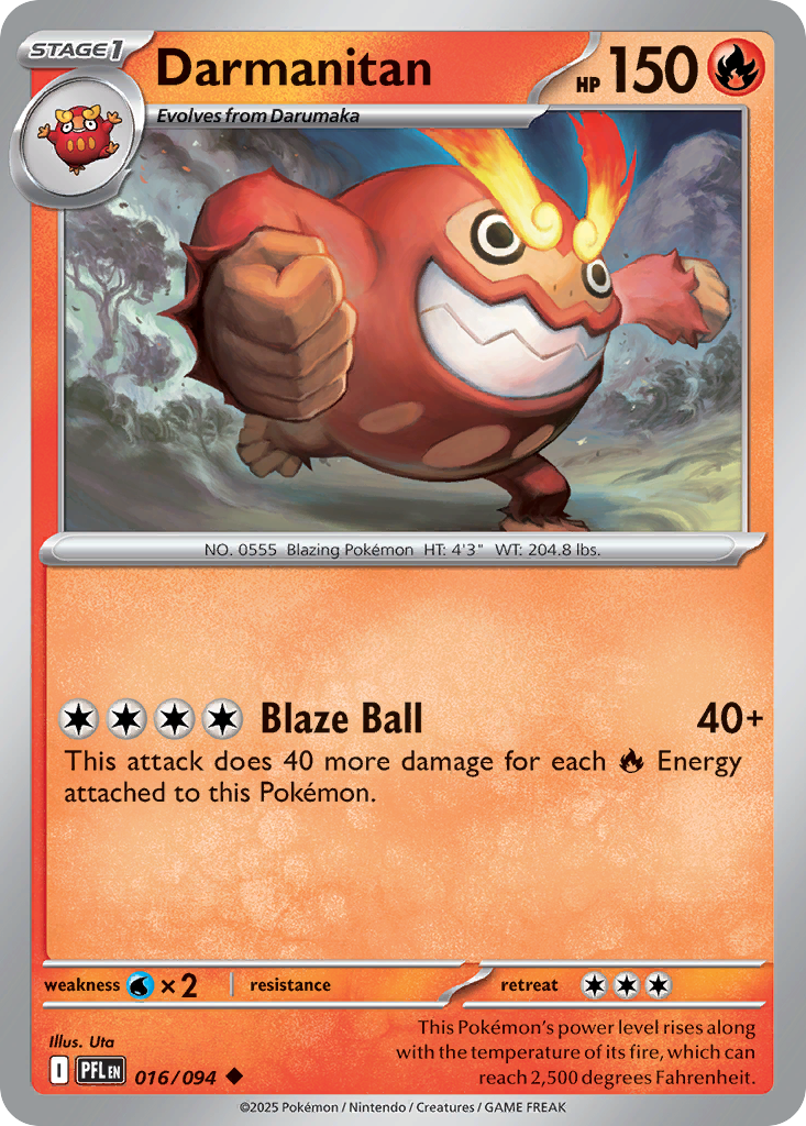 016/094 - Darmanitan - Phantasmal Flames - Uncommon