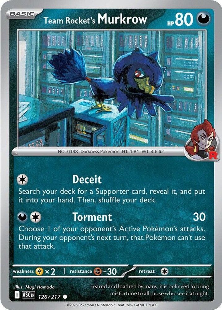 126/217 - Team Rocket's Murkrow - Ascended Heroes - Common