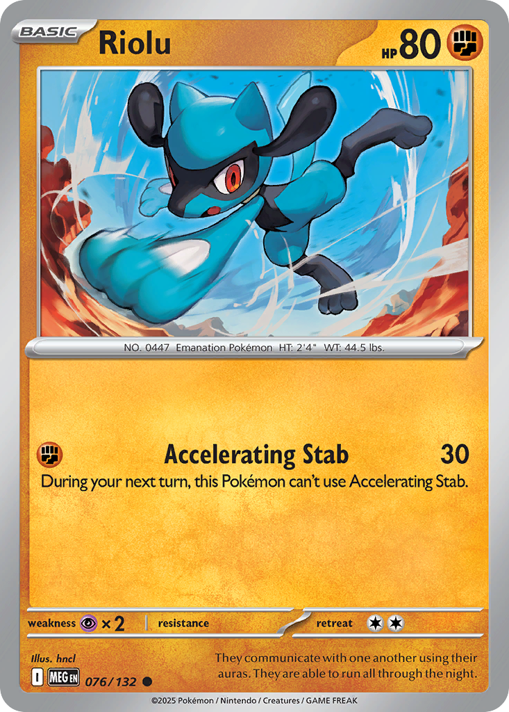 076/132 - Riolu - Mega Evolution - Common