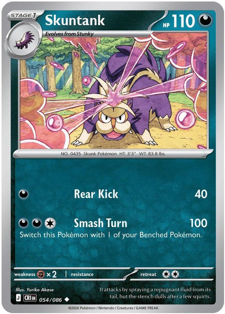 054/086 - Skuntank REVERSE HOLO - Chaos Rising - Uncommon