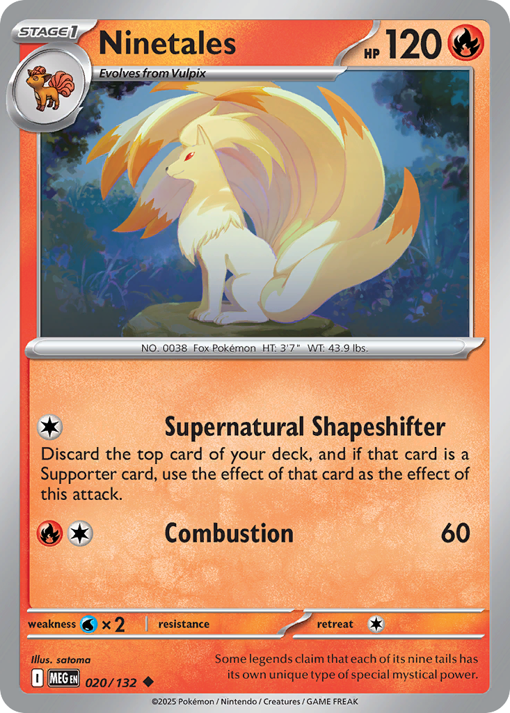 020/132 - Ninetales - Mega Evolution - Uncommon