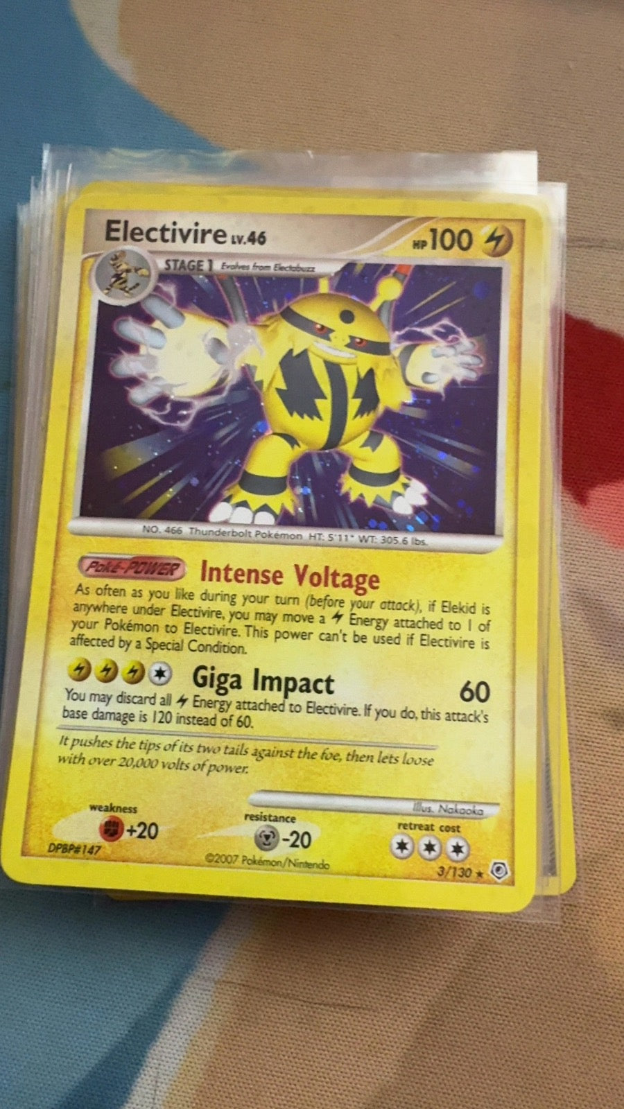 3/130 - Electivire HOLO - Diamond & Pearl - Rare