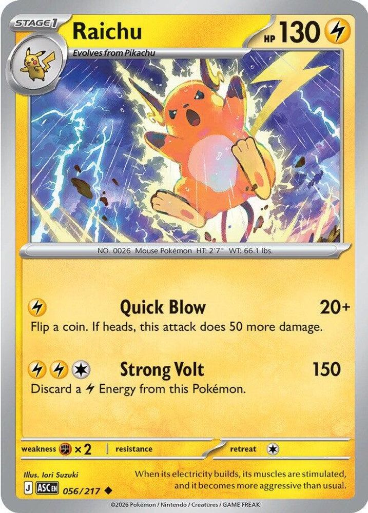 056/217 - Raichu - Ascended Heroes - Uncommon