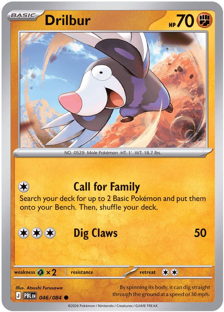 046/084 - Drilbur - Pitch Black - Common