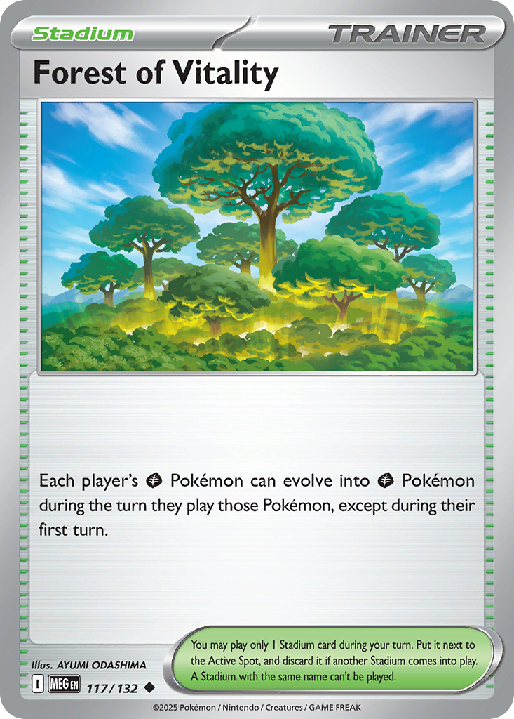117/132 - Forest of Vitality - Mega Evolution - Uncommon