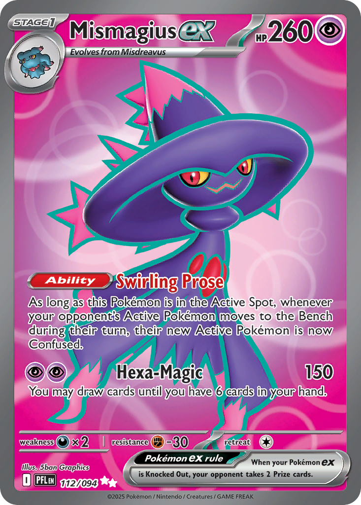 112/094 - Mismagius ex HOLO - Phantasmal Flames - Ultra Rare