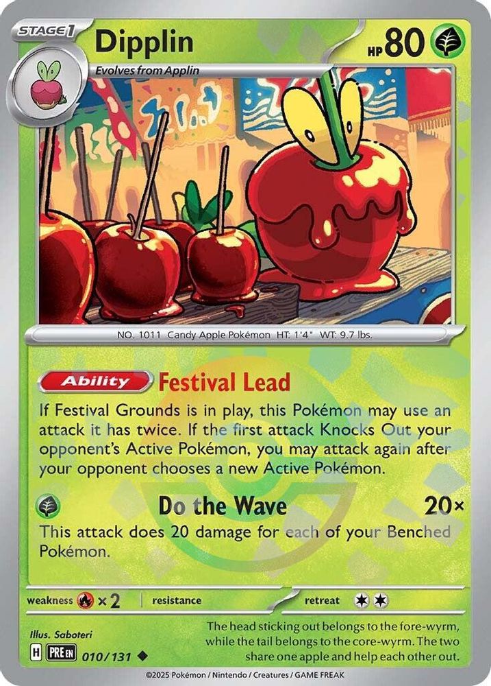 010/131 - Dipplin (Poke Ball Pattern) HOLO - Prismatic Evolutions - Uncommon