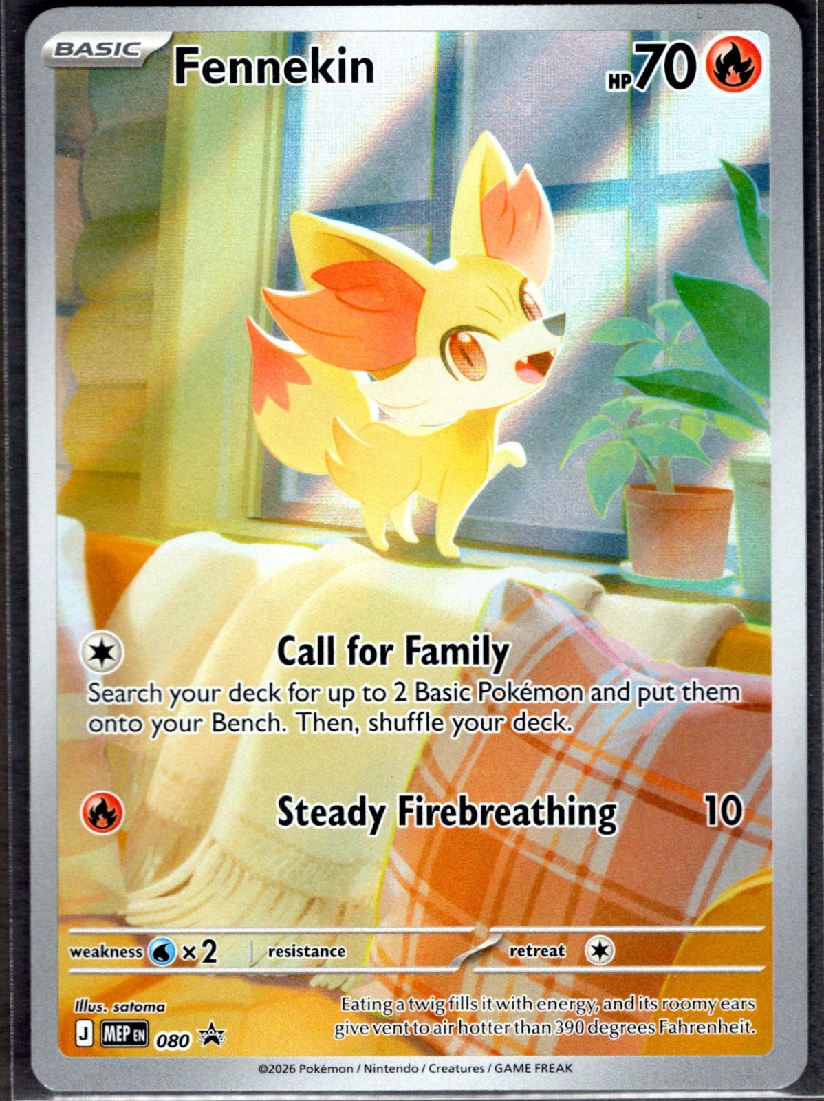 080 - Fennekin HOLO - ME: Mega Evolution Promo - Promo