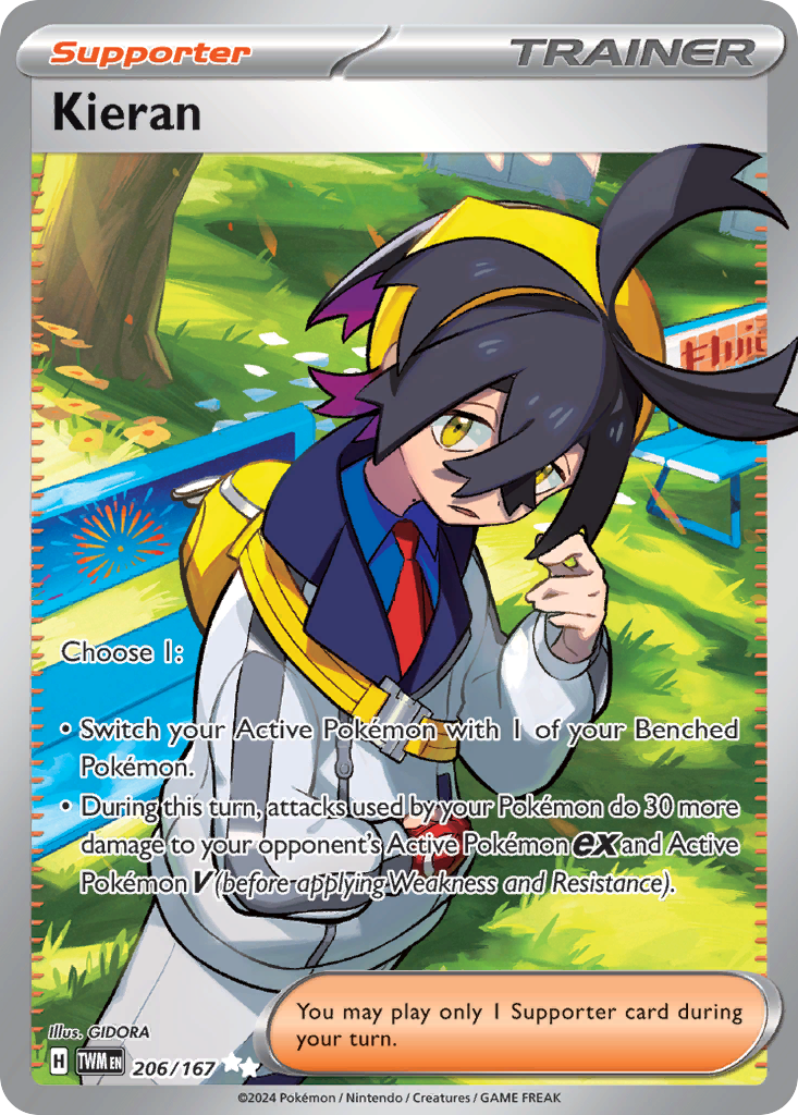 206/167 - Kieran HOLO - Twilight Masquerade - Ultra Rare