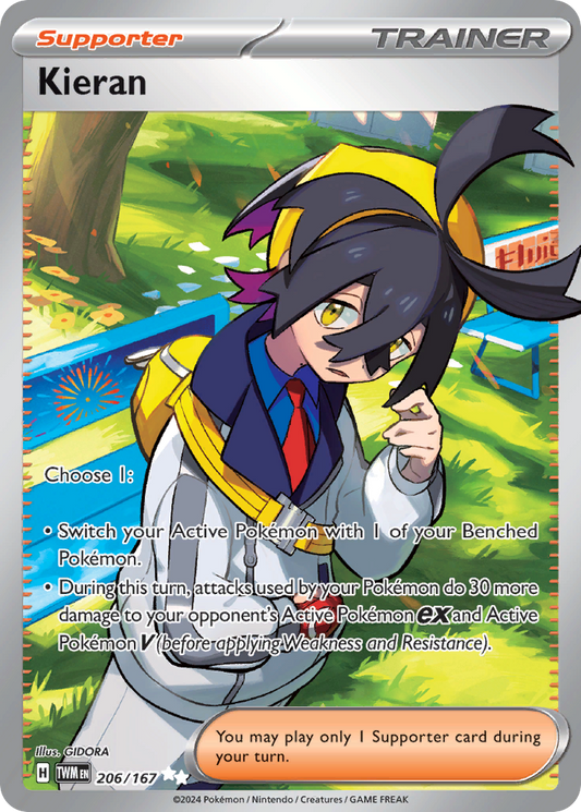 206/167 - Kieran HOLO - Twilight Masquerade - Ultra Rare