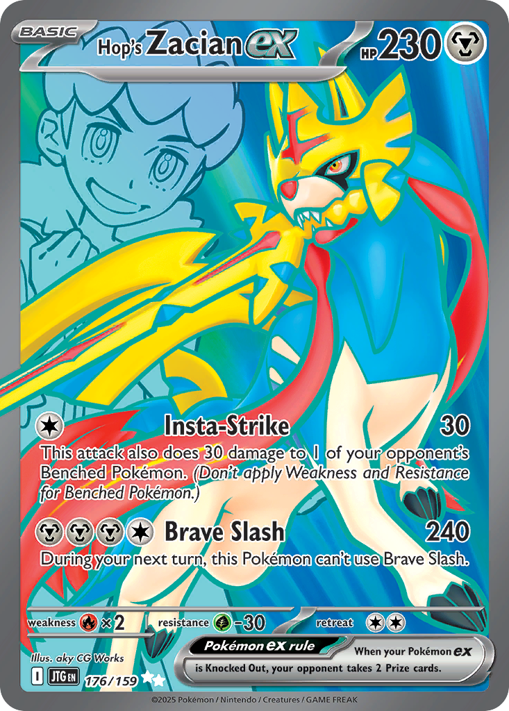 176/159 - Hop's Zacian ex HOLO - Journey Together - Ultra Rare