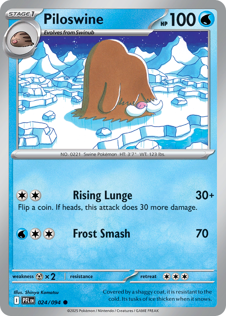 024/094 - Piloswine - Phantasmal Flames - Common