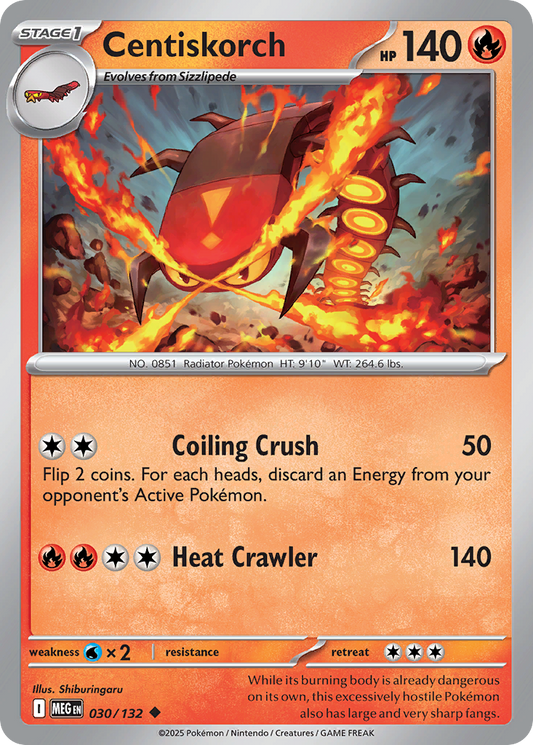 030/132 - Centiskorch - Mega Evolution - Uncommon