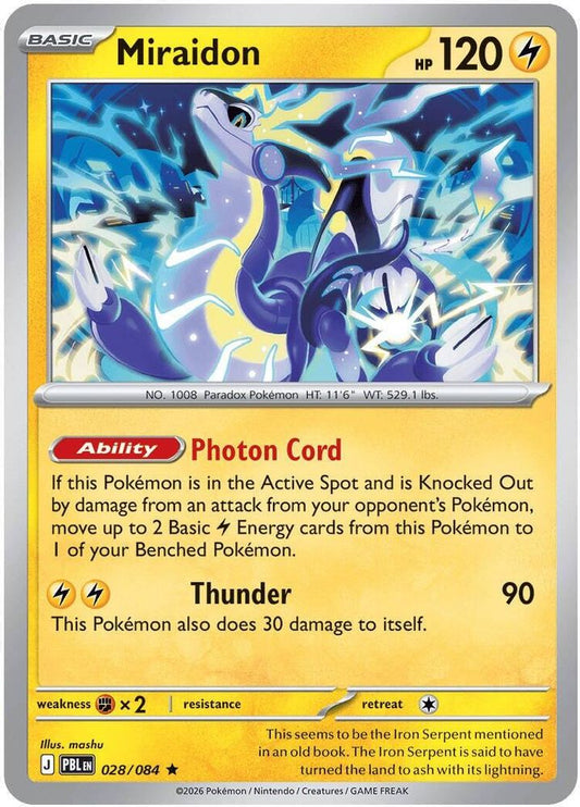 028/084 - Miraidon - Pitch Black - Rare