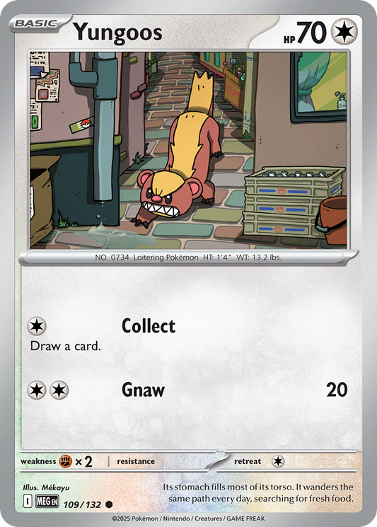 109/132 - Yungoos - Mega Evolution - Common