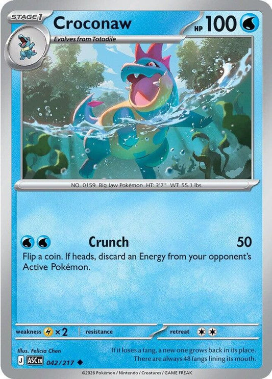 042/217 - Croconaw - Ascended Heroes - Uncommon